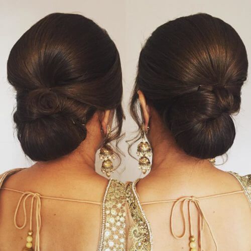 traditional hairstyles for saree