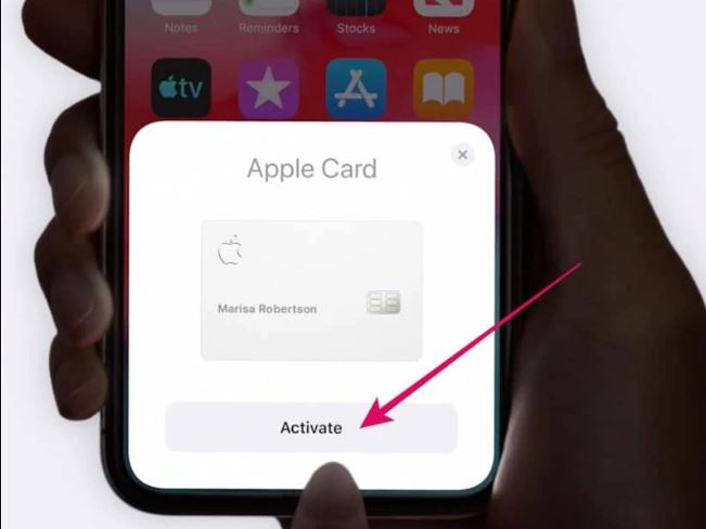 how to activate Apple card