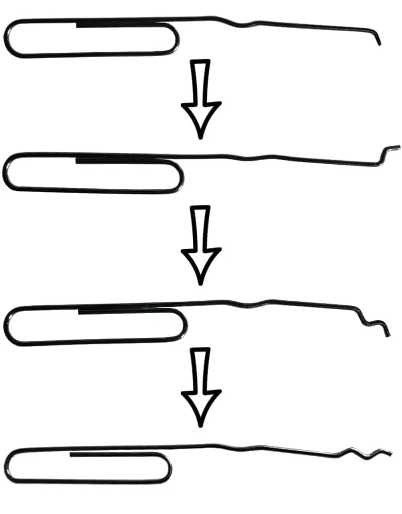 how to pick a lock with a paperclip